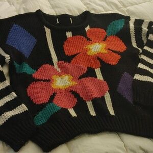 VTG Colter Bay International Flower Power Sweater M/L